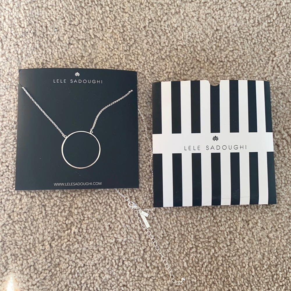 Lele Sadoughi Circle Necklace